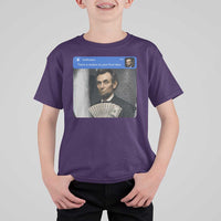There is Motion At Your Front Door Abraham Lincoln Meme T Shirt For Kid