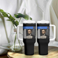 There is Motion At Your Front Door Abraham Lincoln Meme Tumbler With Handle