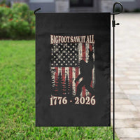 Bigfoot 250th Anniversary USA Garden Flag Bigfoot Saw It All 1776 2026 4th of July