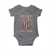 Bigfoot 250th Anniversary USA Baby Onesie Bigfoot Saw It All 1776 2026 4th of July