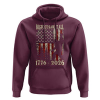 Bigfoot 250th Anniversary USA Hoodie Bigfoot Saw It All 1776 2026 4th of July