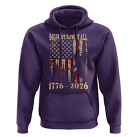 Bigfoot 250th Anniversary USA Hoodie Bigfoot Saw It All 1776 2026 4th of July