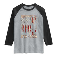 Bigfoot 250th Anniversary USA Raglan Shirt Bigfoot Saw It All 1776 2026 4th of July