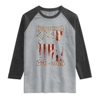 Bigfoot 250th Anniversary USA Raglan Shirt Bigfoot Saw It All 1776 2026 4th of July