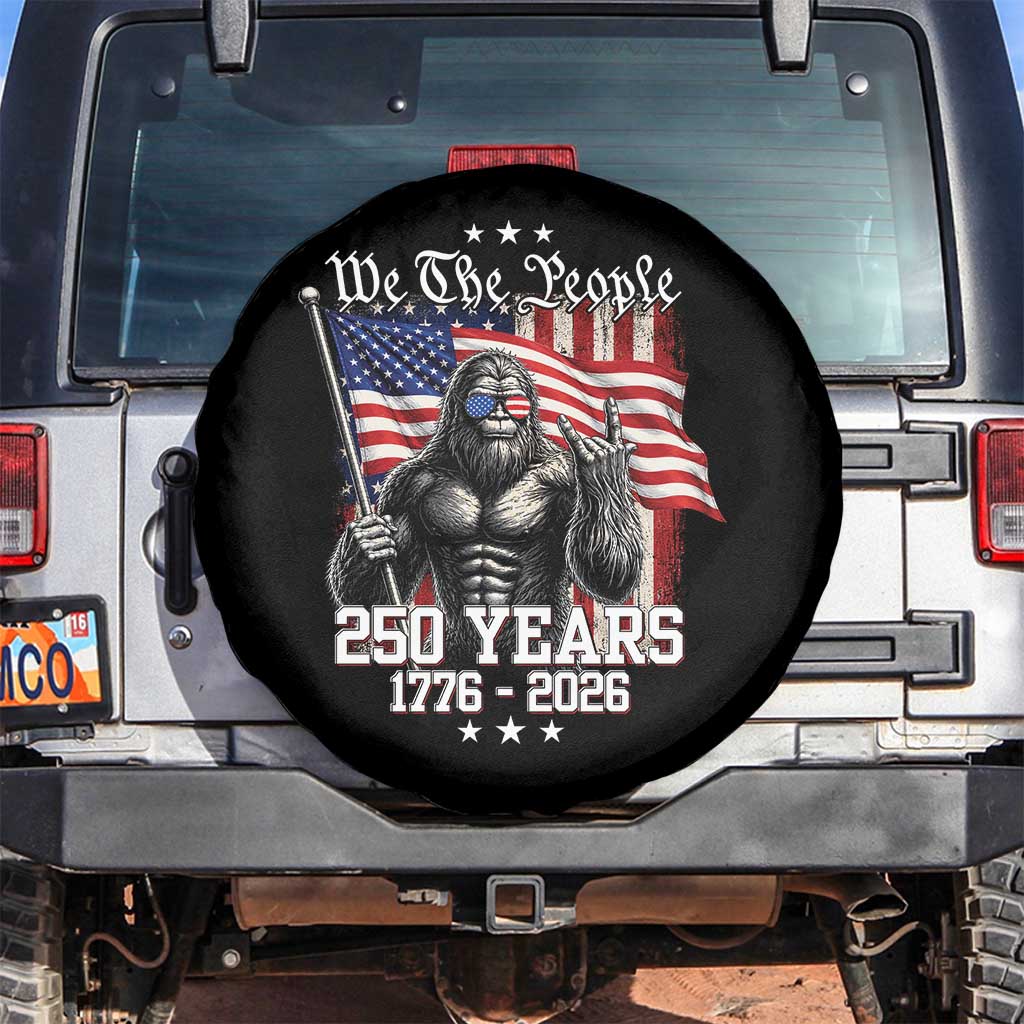 250th Anniversary USA Bigfoot Spare Tire Cover Sasquatch 250 Years Independence