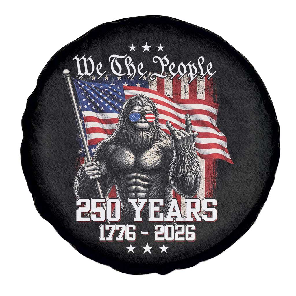 250th Anniversary USA Bigfoot Spare Tire Cover Sasquatch 250 Years Independence