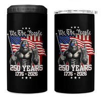 250th Anniversary USA Bigfoot 4 in 1 Can Cooler Tumbler Sasquatch 250 Years Independence