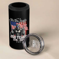 250th Anniversary USA Bigfoot 4 in 1 Can Cooler Tumbler Sasquatch 250 Years Independence