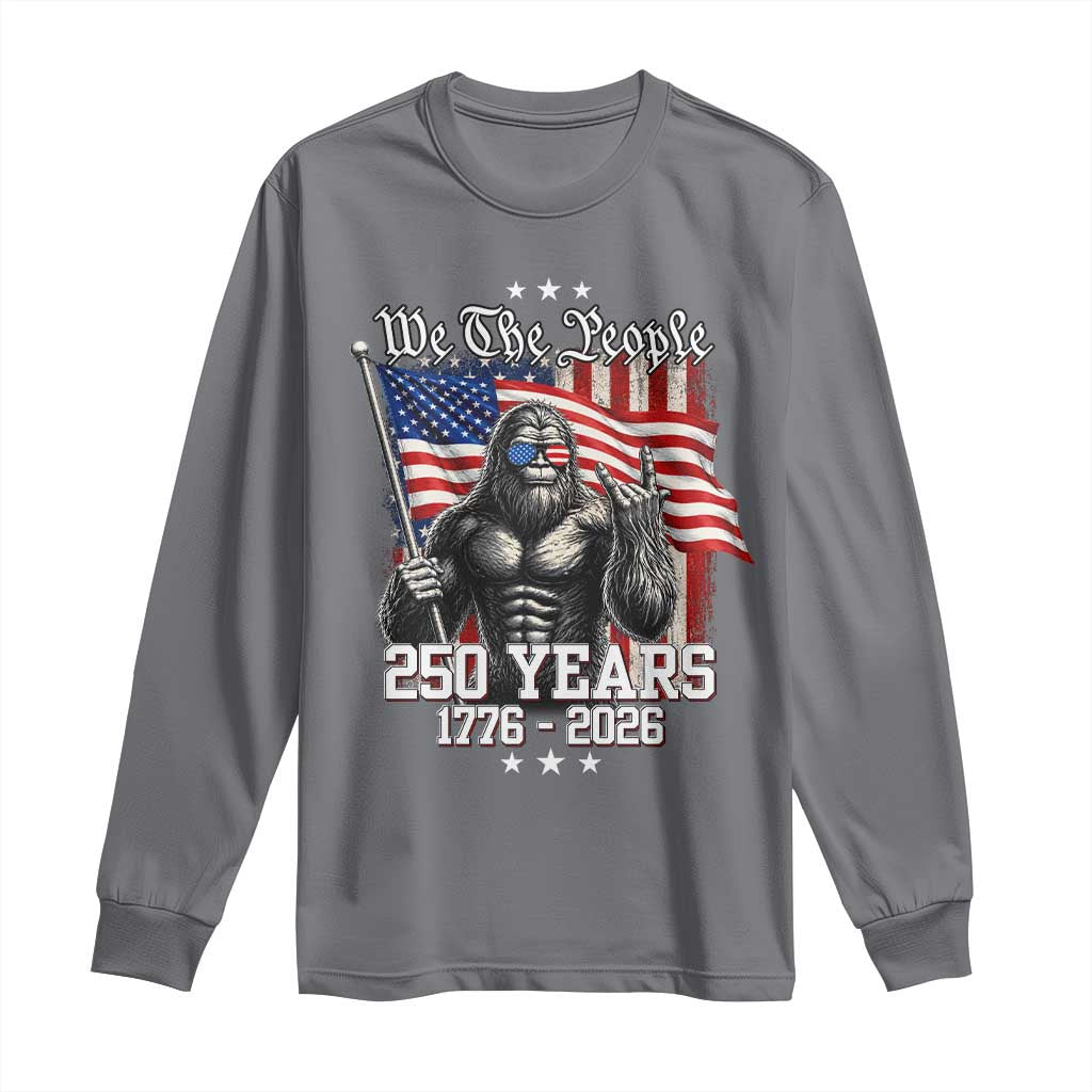 250th Anniversary USA Bigfoot Long Sleeve Shirt Sasquatch 250 Years Independence