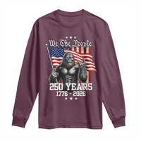 250th Anniversary USA Bigfoot Long Sleeve Shirt Sasquatch 250 Years Independence