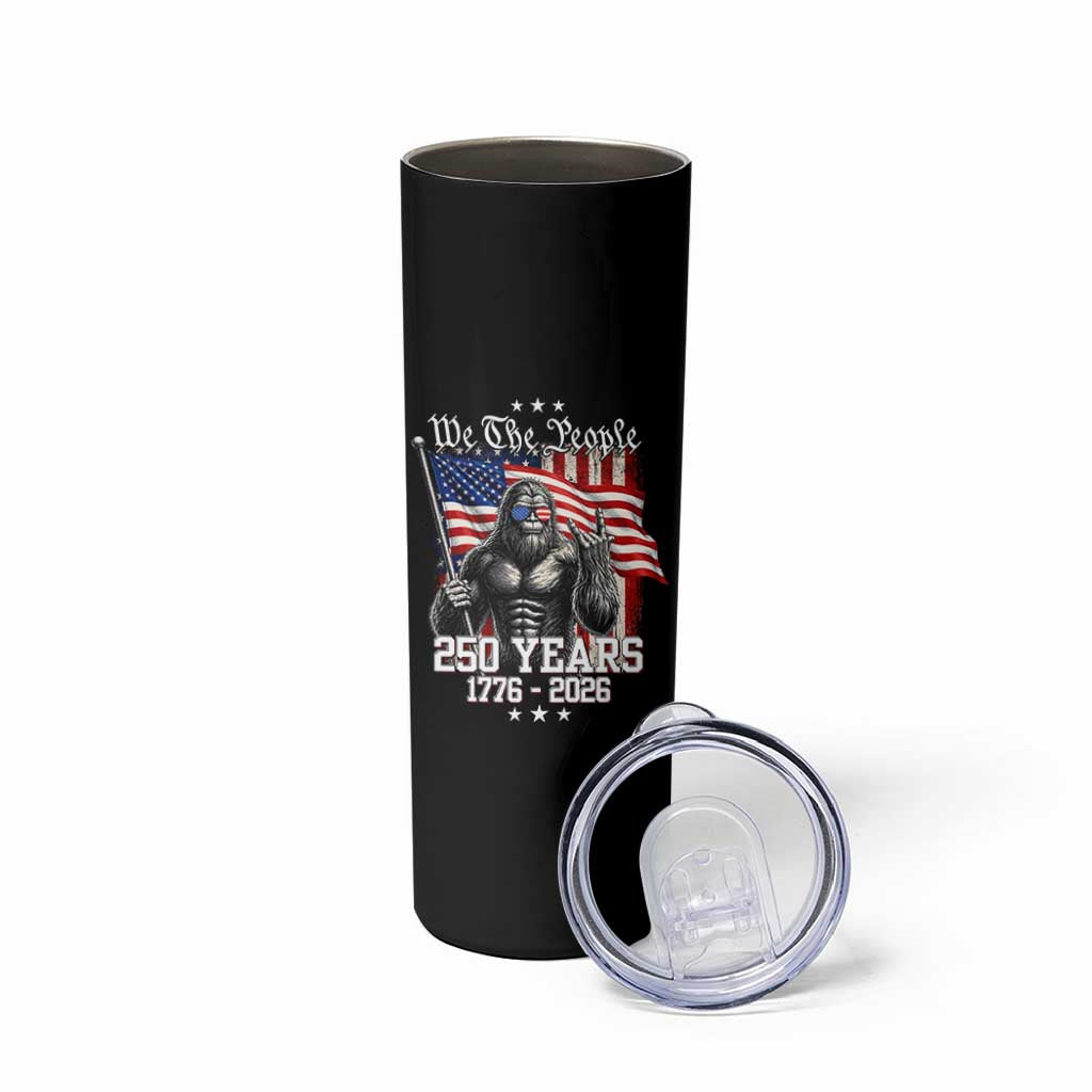 250th Anniversary USA Bigfoot Skinny Tumbler Sasquatch 250 Years Independence