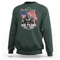 250th Anniversary USA Bigfoot Sweatshirt Sasquatch 250 Years Independence