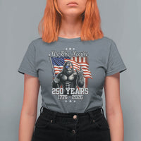 250th Anniversary USA Bigfoot T Shirt For Women Sasquatch 250 Years Independence