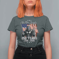 250th Anniversary USA Bigfoot T Shirt For Women Sasquatch 250 Years Independence