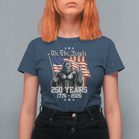 250th Anniversary USA Bigfoot T Shirt For Women Sasquatch 250 Years Independence