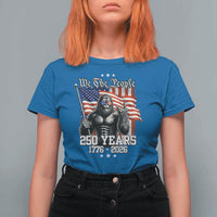 250th Anniversary USA Bigfoot T Shirt For Women Sasquatch 250 Years Independence