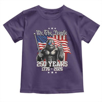 250th Anniversary USA Bigfoot Toddler T Shirt Sasquatch 250 Years Independence