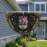 250th Anniversary USA Bigfoot Patriotic Fan Flag Sasquatch 250 Years Independence