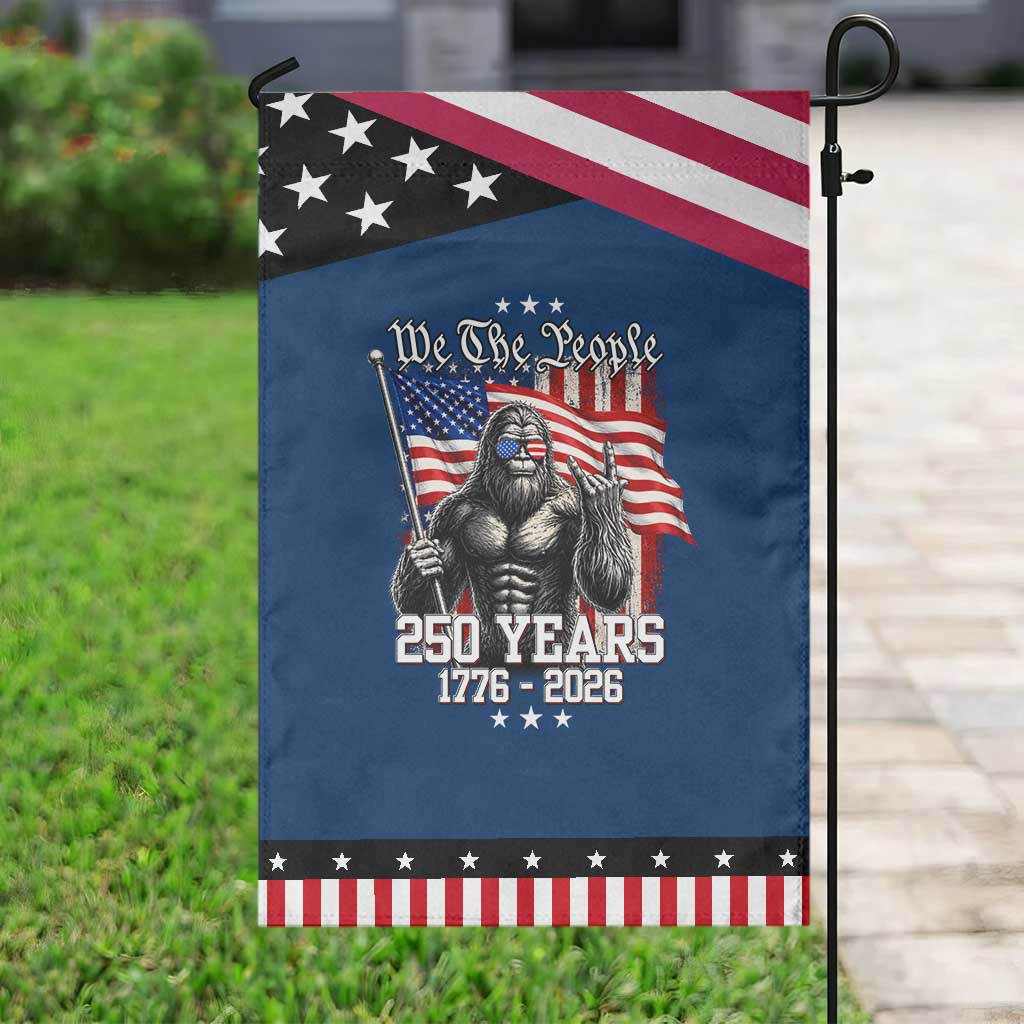 250th Anniversary USA Bigfoot Patriotic Garden Flag Sasquatch 250 Years Independence