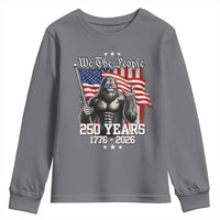 250th Anniversary USA Bigfoot Youth Sweatshirt Sasquatch 250 Years Independence
