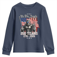 250th Anniversary USA Bigfoot Youth Sweatshirt Sasquatch 250 Years Independence
