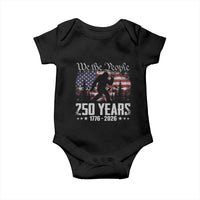 Bigfoot 250 Years American Flag Patriotic 1776 2026 Baby Onesie