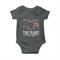Bigfoot 250 Years American Flag Patriotic 1776 2026 Baby Onesie