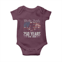 Bigfoot 250 Years American Flag Patriotic 1776 2026 Baby Onesie
