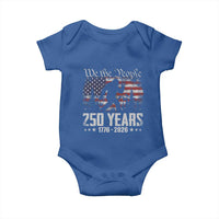 Bigfoot 250 Years American Flag Patriotic 1776 2026 Baby Onesie