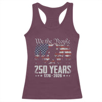 Bigfoot 250 Years American Flag Patriotic 1776 2026 Racerback Tank Top