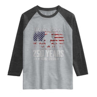 Bigfoot 250 Years American Flag Patriotic 1776 2026 Raglan Shirt