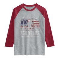 Bigfoot 250 Years American Flag Patriotic 1776 2026 Raglan Shirt