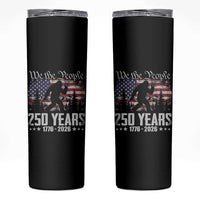 Bigfoot 250 Years American Flag Patriotic 1776 2026 Skinny Tumbler