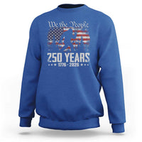 Bigfoot 250 Years American Flag Patriotic 1776 2026 Sweatshirt