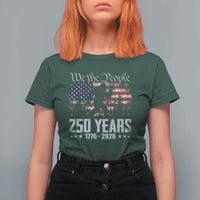 Bigfoot 250 Years American Flag Patriotic 1776 2026 T Shirt For Women