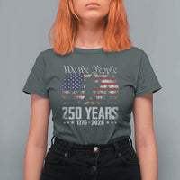 Bigfoot 250 Years American Flag Patriotic 1776 2026 T Shirt For Women