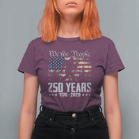 Bigfoot 250 Years American Flag Patriotic 1776 2026 T Shirt For Women