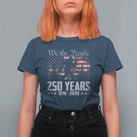 Bigfoot 250 Years American Flag Patriotic 1776 2026 T Shirt For Women