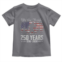 Bigfoot 250 Years American Flag Patriotic 1776 2026 Toddler T Shirt