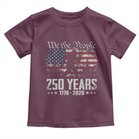 Bigfoot 250 Years American Flag Patriotic 1776 2026 Toddler T Shirt