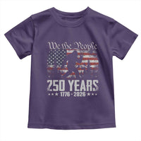 Bigfoot 250 Years American Flag Patriotic 1776 2026 Toddler T Shirt