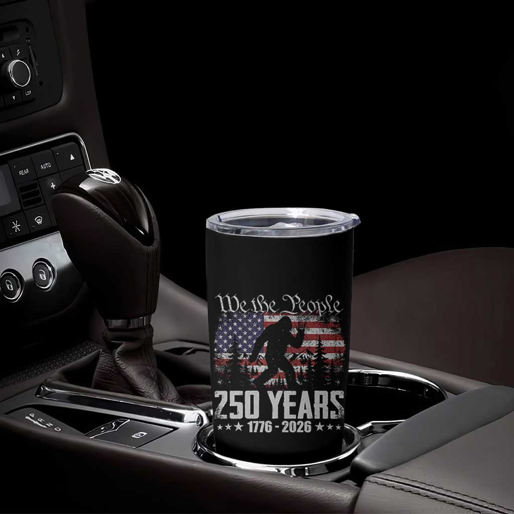 Bigfoot 250 Years American Flag Patriotic 1776 2026 Tumbler Cup