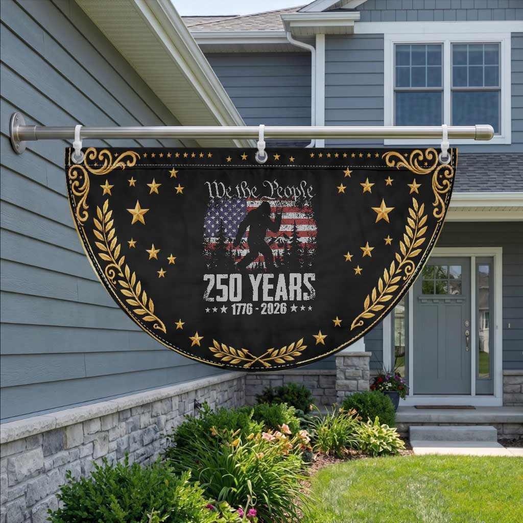 Bigfoot 250 Years American Flag 1776 2026 Patriotic Fan Flag