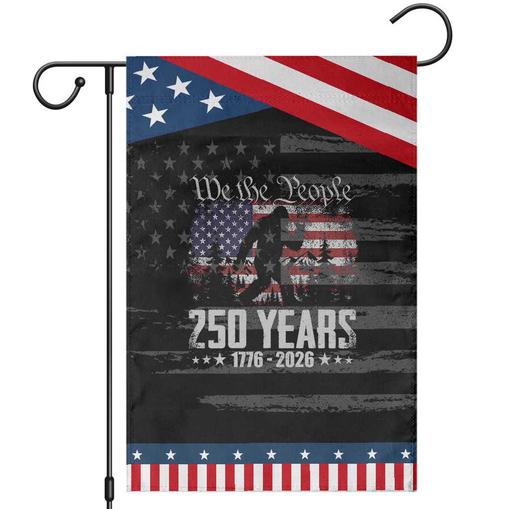 Bigfoot 250 Years American Flag Patriotic 1776 2026 Patriotic Garden Flag
