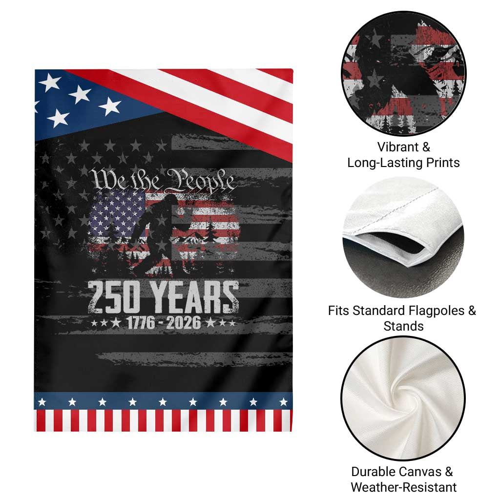 Bigfoot 250 Years American Flag Patriotic 1776 2026 Patriotic Garden Flag