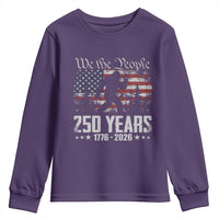 Bigfoot 250 Years American Flag Patriotic 1776 2026 Youth Sweatshirt