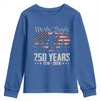 Bigfoot 250 Years American Flag Patriotic 1776 2026 Youth Sweatshirt