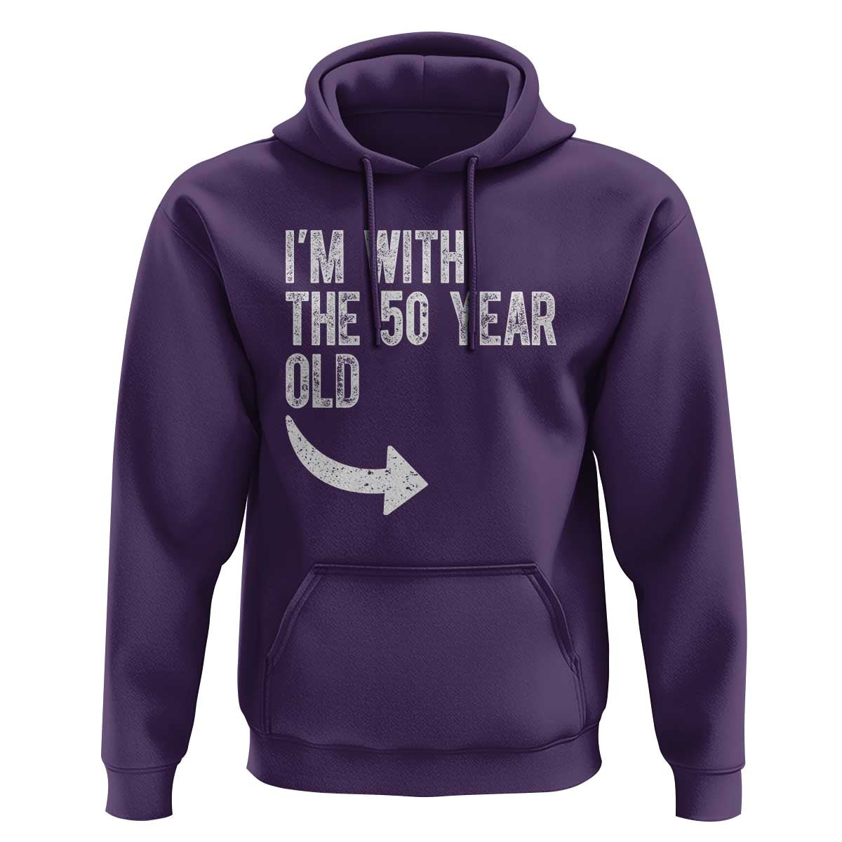 I'm With The 50 Year Old Matching Hoodie Turning 50 Funny 50th Birthday