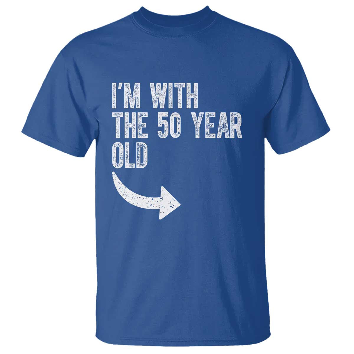 I'm With The 50 Year Old Matching T Shirt Turning 50 Funny 50th Birthday
