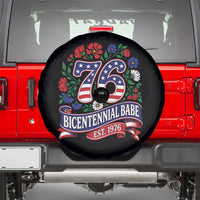 Bicentennial Babe 50th Birthday Spare Tire Cover Vintage 1976 Retro USA Floral